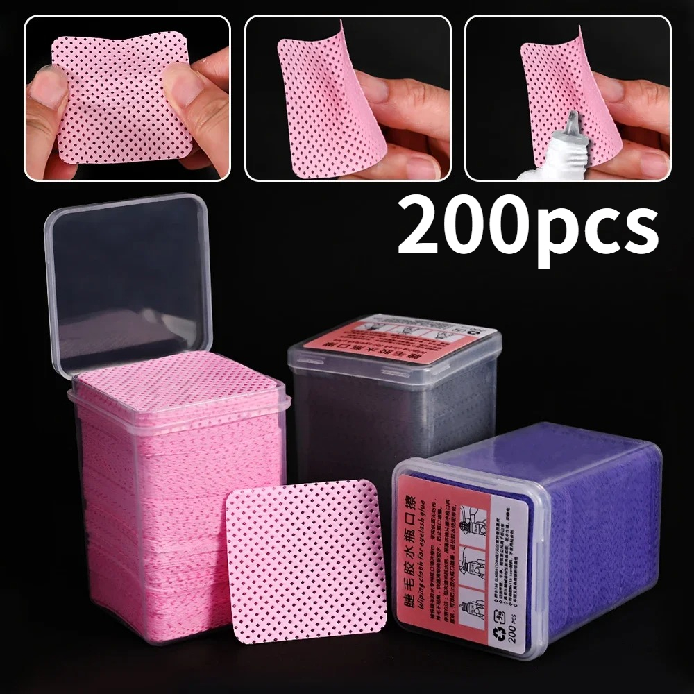Eyelash Extension Adhesive - Wholesale 200Pcs/Box Nail Eyelash Glue Clean