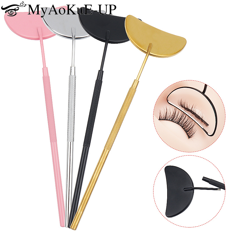 Eyelash Extension Uv Glue - 1pcs Eyelash Extension Mirror Moon Shaped