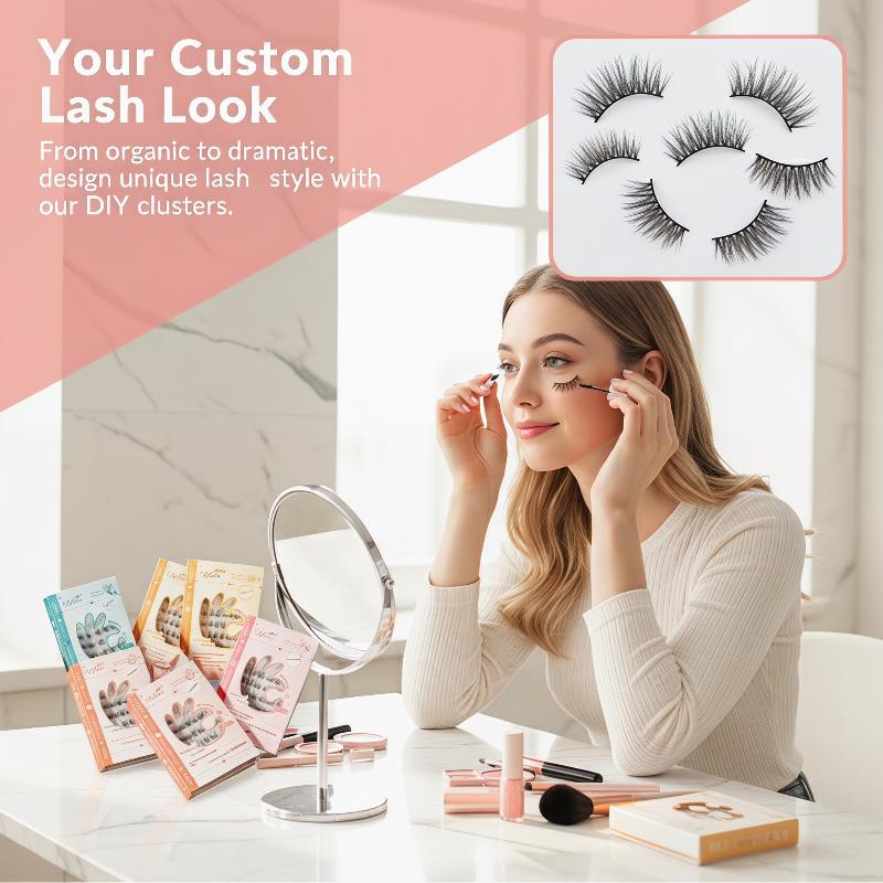 7 Rows Self-Adhesive Eyelashes – Eyelash Extension With Glue recenzja i cena