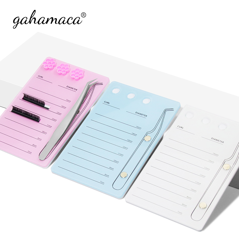 GAHAMACA Acrylic Lashes Holder – Eyelash Extension Examples recenzja i cena
