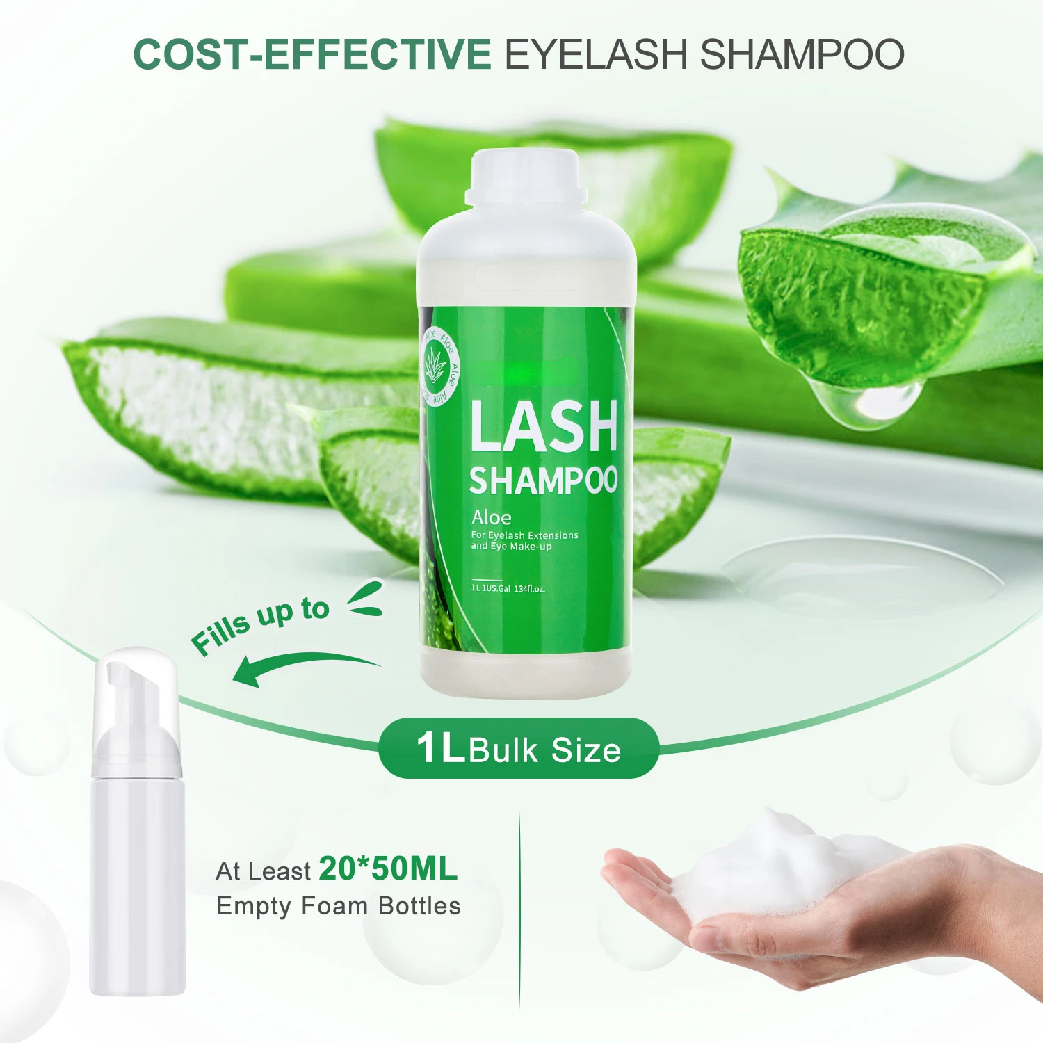 1L Eyelash Cleanser Foam Lash  – Eyelash Extension Wash Kit recenzja i cena