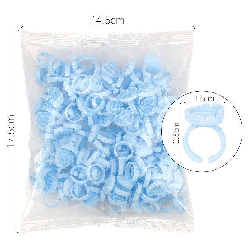 100Pcs Disposable Glue Ring Ho – Eyelash Extension Examples recenzja i cena