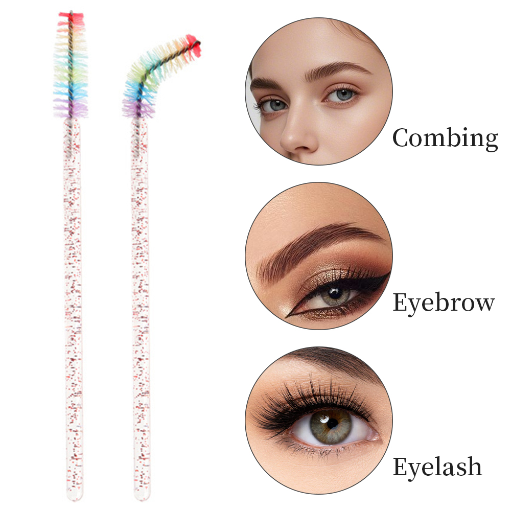 50PCS Rainbow Crystal Eyelash  – Eyelash Extension Examples recenzja i cena