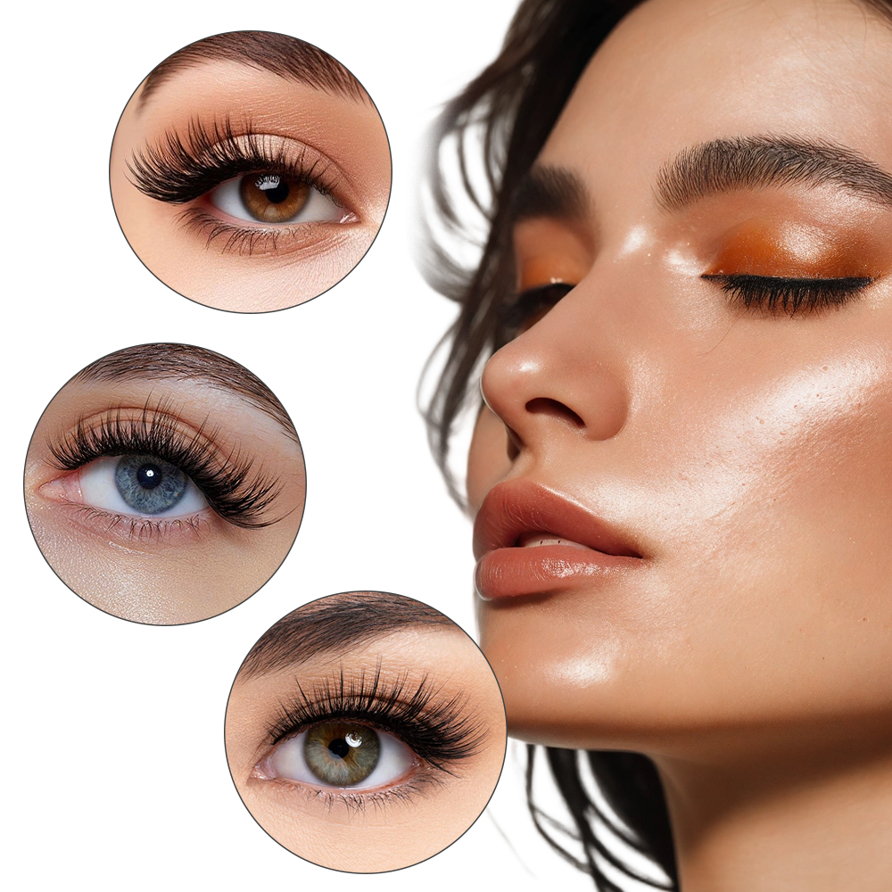50PCS Rainbow Crystal Eyelash  – Eyelash Extension Examples recenzja i cena