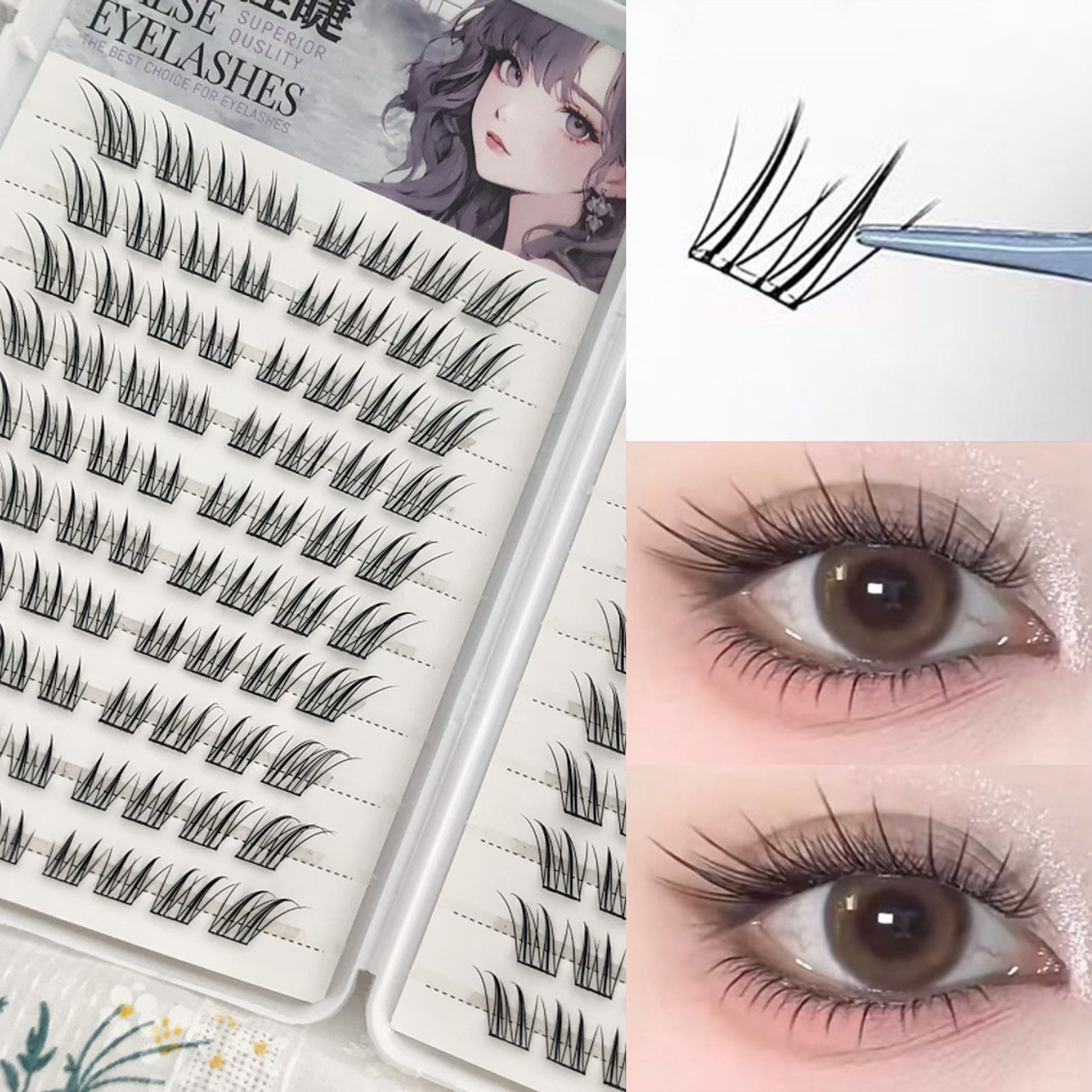 6/10/20 Rows Foxes False Eyela – Eyelash Extension Uv Glue recenzja i cena