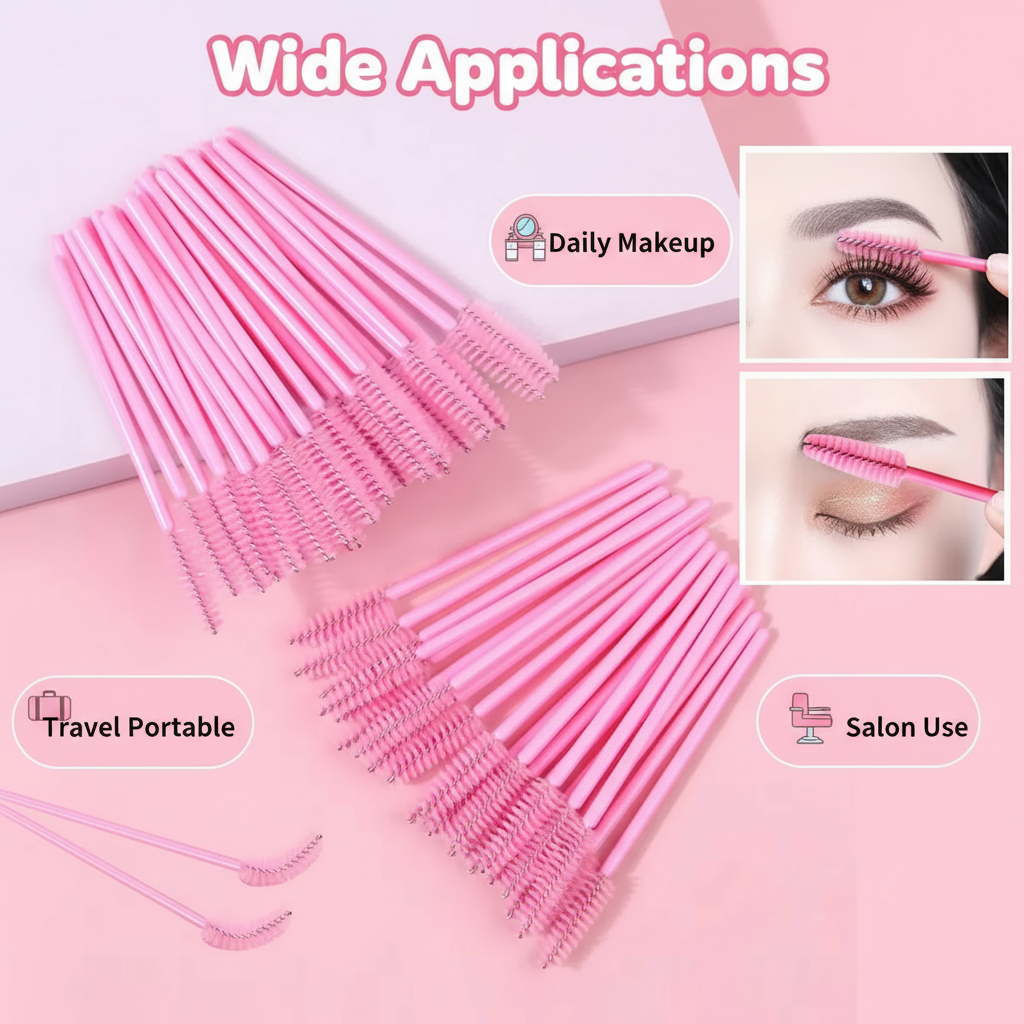 50pcs Disposable Eyelash Brush – Eyelash Extensions recenzja i cena