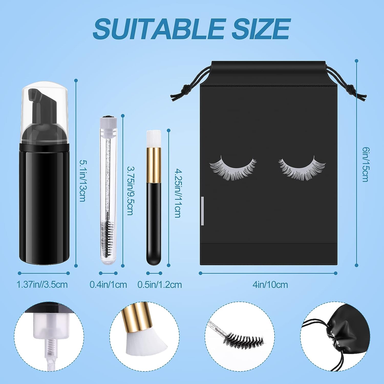 Eyelash Cleaning Set Lash Sham – Eyelash Extension Wash Kit recenzja i cena