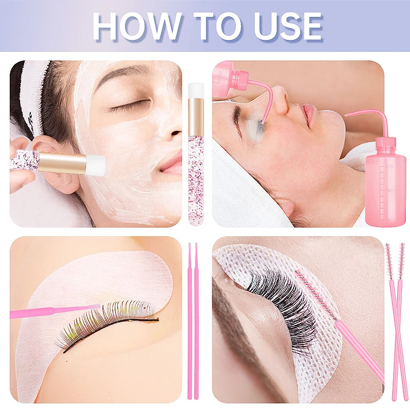 153pcs/Set Eyelash Extension S – Eyelash Extension Wash Kit recenzja i cena