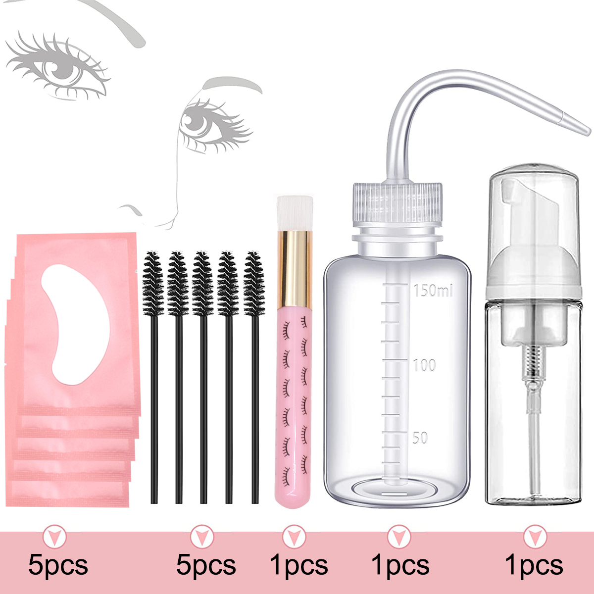 13Pcs Eyelash Extension Cleani – Eyelash Extension Wash Kit recenzja i cena