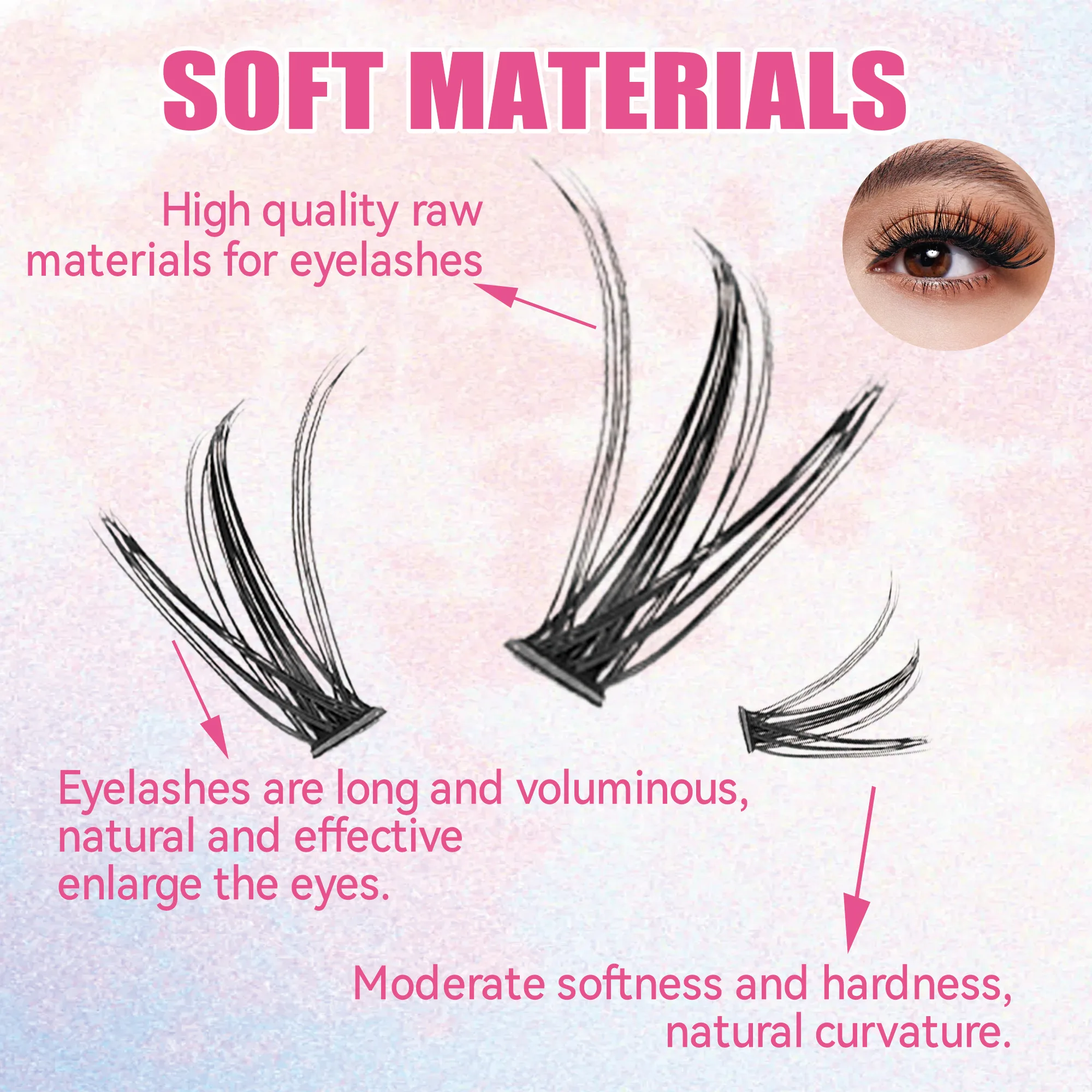 Eyelashes 200 PCS Clusters Las – Eyelash Extension Glasses recenzja i cena