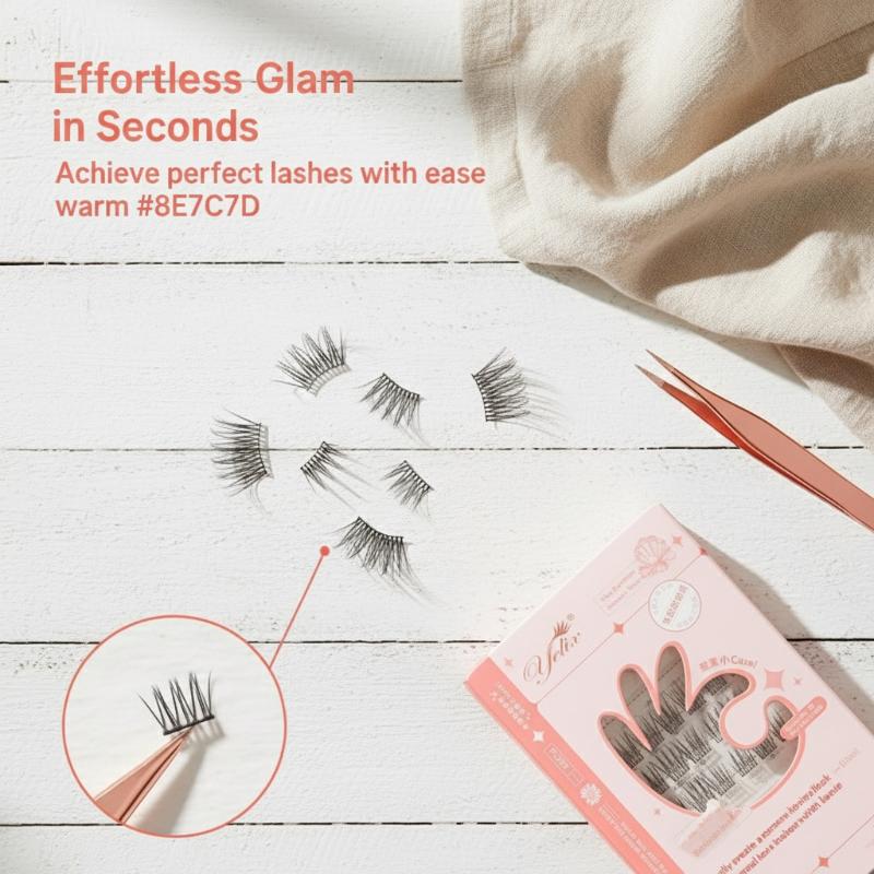 7 Rows Self-Adhesive Eyelashes – Eyelash Extension With Glue recenzja i cena
