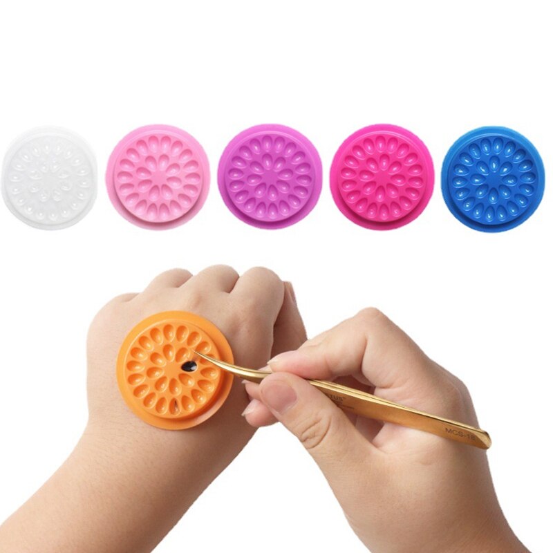 100pcs Eyelash Glue Holder Eye – Eyelash Extension Uv Glue recenzja i cena