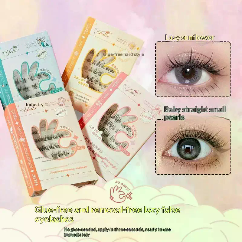 7 Rows Self-Adhesive Eyelashes – Eyelash Extension With Glue recenzja i cena