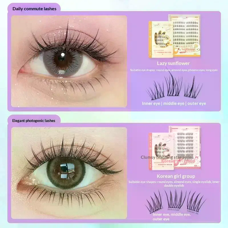 7 Rows Self-Adhesive Eyelashes – Eyelash Extension With Glue recenzja i cena