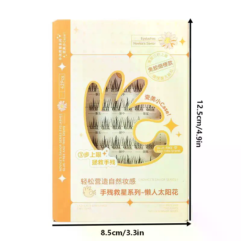 7 Rows Self-Adhesive Eyelashes – Eyelash Extension With Glue recenzja i cena