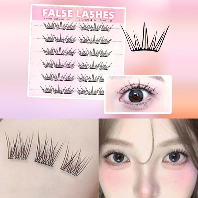 6 Rows Dense Natural False Eye – Eyelash Extension With Glue recenzja i cena