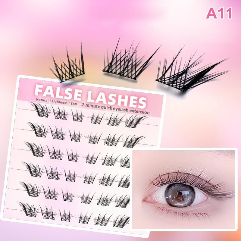 6 Rows Dense Natural False Eye – Eyelash Extension With Glue recenzja i cena