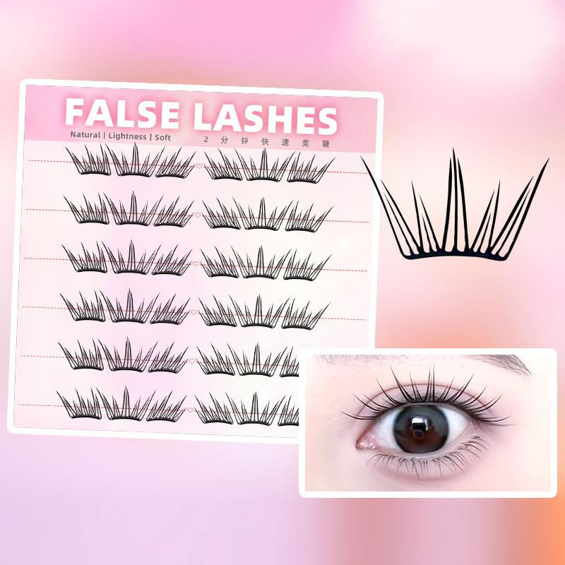 6 Rows Dense Natural False Eye – Eyelash Extension With Glue recenzja i cena